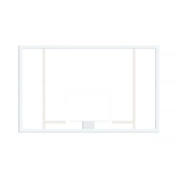 SCHELDE SPORTS Tablero baloncesto 180x105 cm acrílico con marco