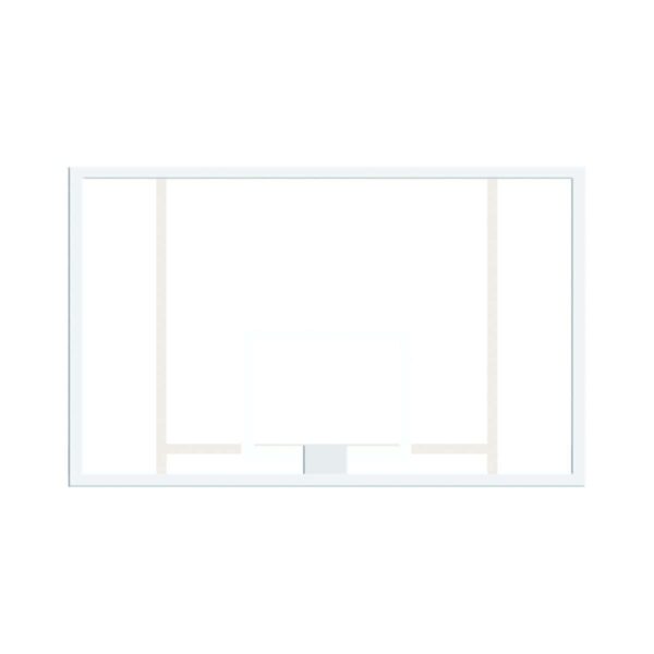 SCHELDE SPORTS Tablero baloncesto 180x105 cm acrílico con marco
