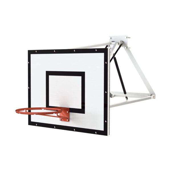 SCHELDE SPORTS Tablero baloncesto pared con muelle gas 120x90
