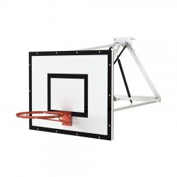 Alternative view of SCHELDE SPORTS Tablero baloncesto pared con muelle gas 120x90