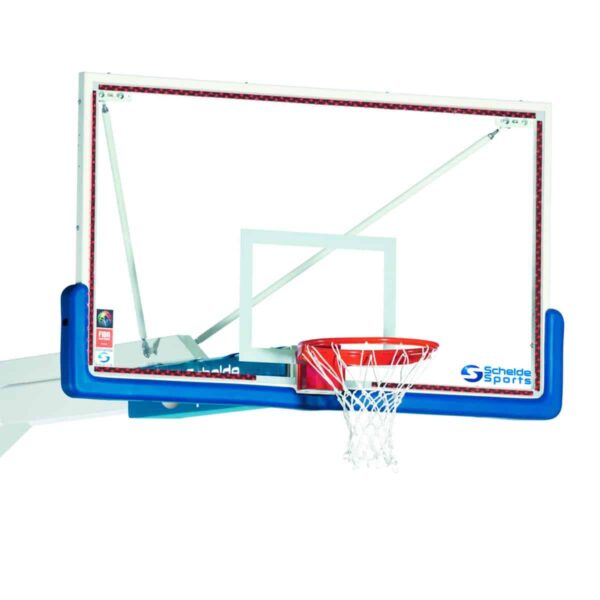SCHELDE SPORTS Tiras LED tablero baloncesto rojo 180x105, juego 2.