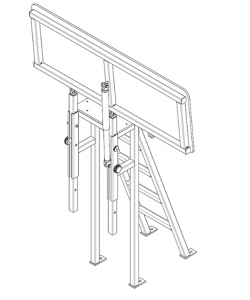 SPIETH Plataforma entrenadores "Club" barras paralelas y barra fija, 2 pilares