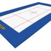 Eurotramp Ground Trampoline Grand Master Indoor – Cama 4×4 mm + barras cosidas + acolchados azules (set completo)