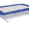 Trampolín Eurotramp Grand Master Super Spezial con cama de 13 mm. Alta estabilidad, 118 muelles y certificación TÜV. Ideal para entrenamiento avanzado.