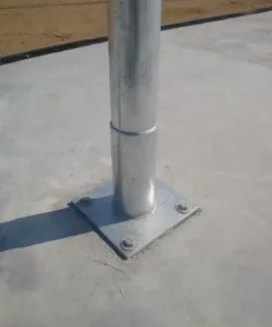 Canasta De Baloncesto Escolar Fija Al Pavimento Con Anclaje desmontable. Sportacro