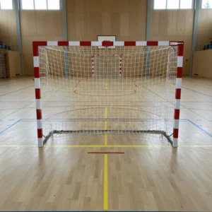 Porterías de Balonmano / Futbol-Sala Trasladables En Aluminio Bandas Blancas Adhesivas