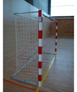 Porterías de Balonmano / Futbol-Sala Trasladables En Aluminio Bandas Blancas Adhesivas