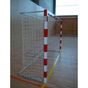 Porterías de Balonmano / Futbol-Sala Trasladables En Aluminio Bandas Blancas Adhesivas