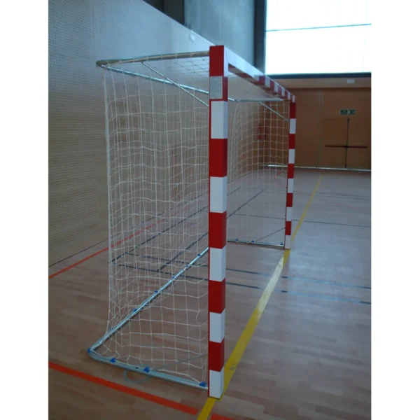 Porterías de Balonmano / Futbol-Sala Trasladables En Aluminio Bandas Blancas Adhesivas