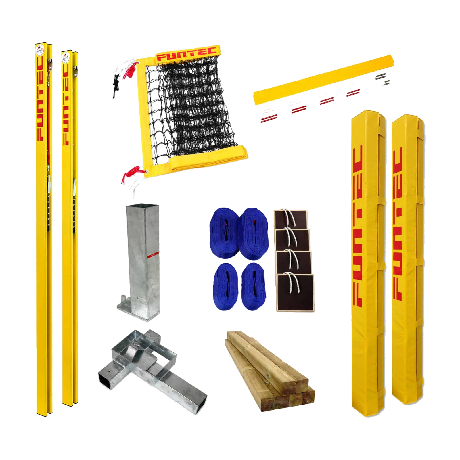 Sistema red pro beach bases removibles y anclajes - Schelde