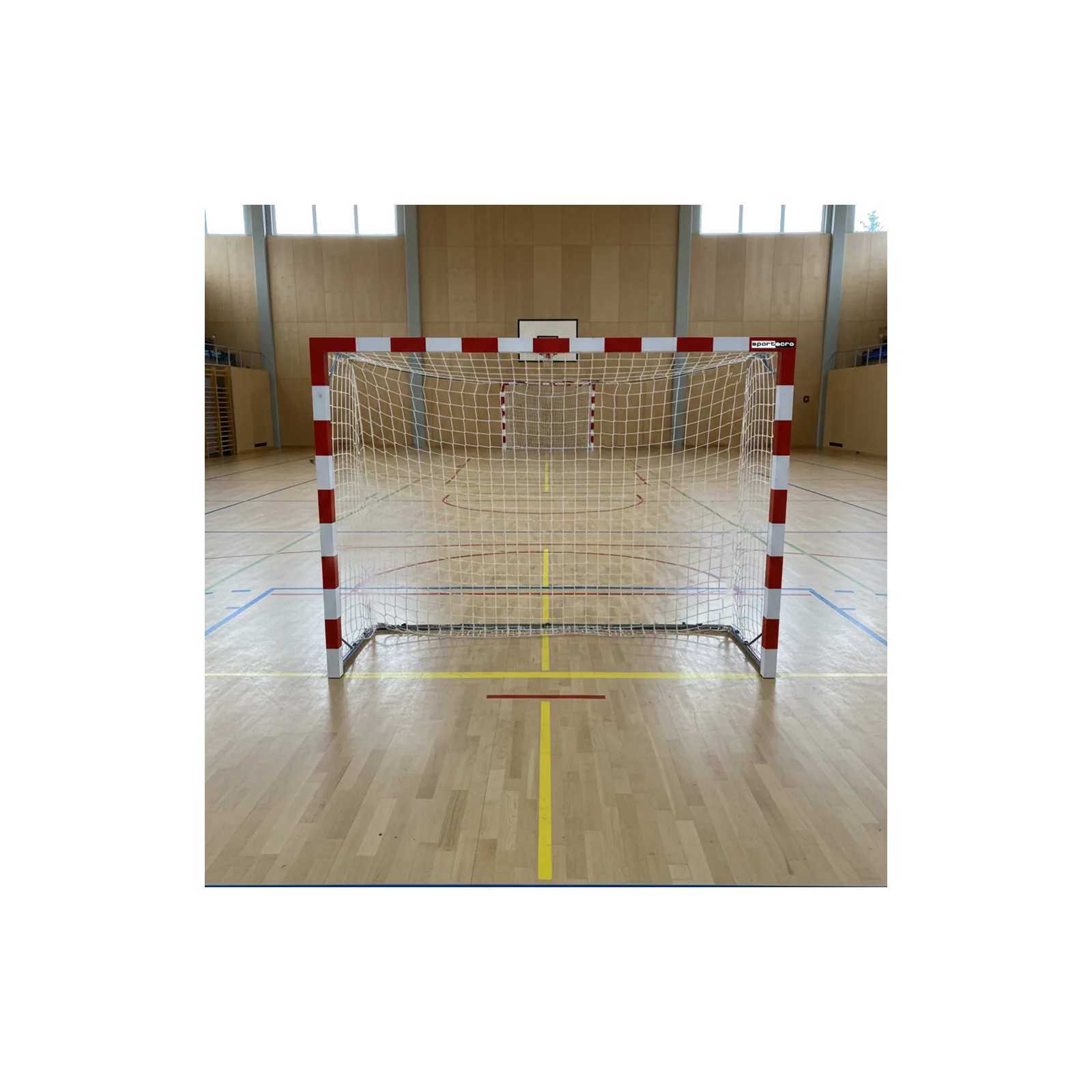 Porterías de balonmano / futbol-sala trasladables en aluminio bandas blancas adhesivas - Sport Acro - Imagen 2