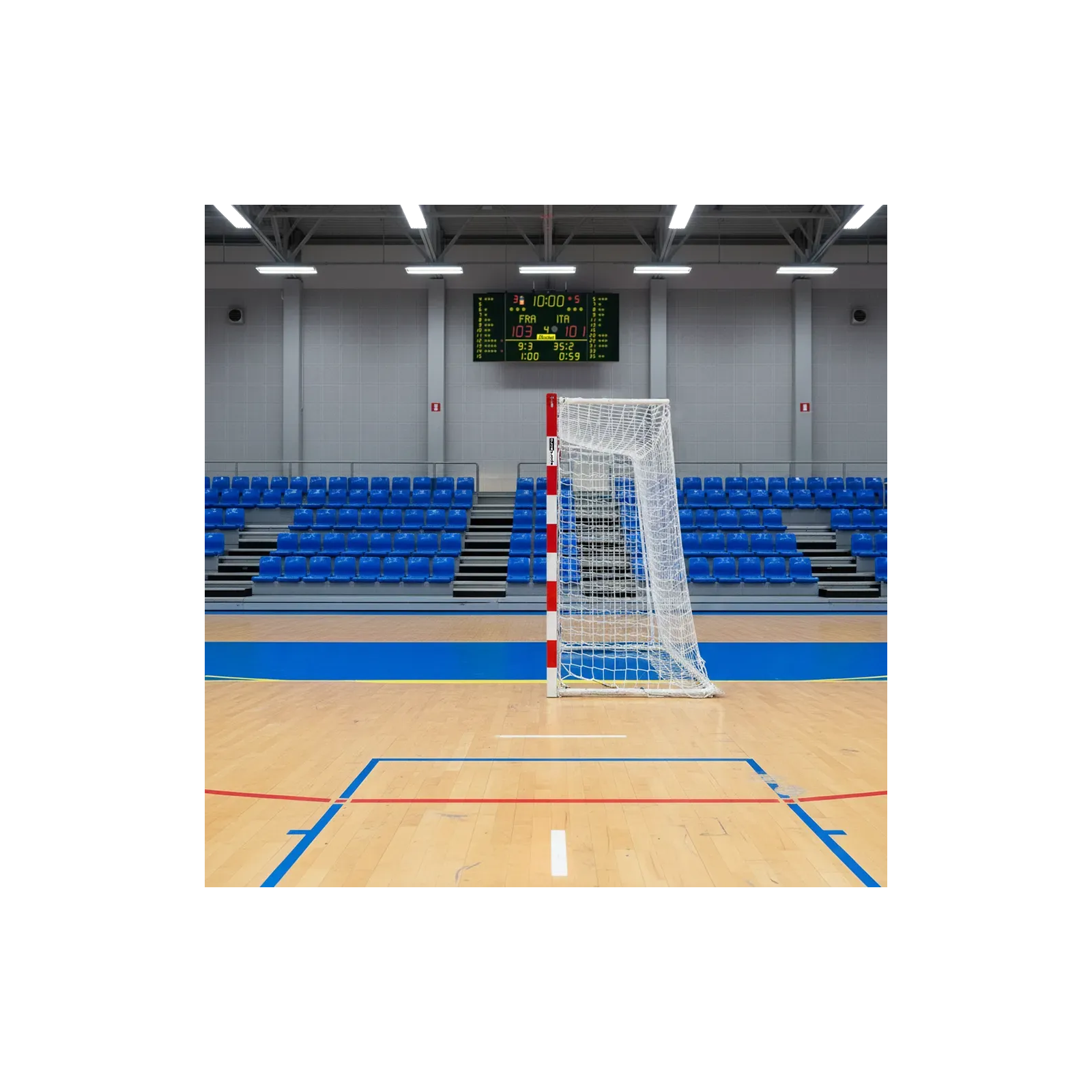 Porterías de balonmano / futbol-sala trasladables en aluminio bandas blancas adhesivas - Sport Acro - Imagen 3