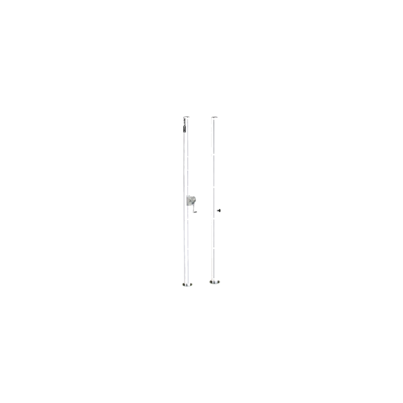Postes de voleibol escolar en acero de ø90 mm para anclajes de ø80 mm - Sport Acro