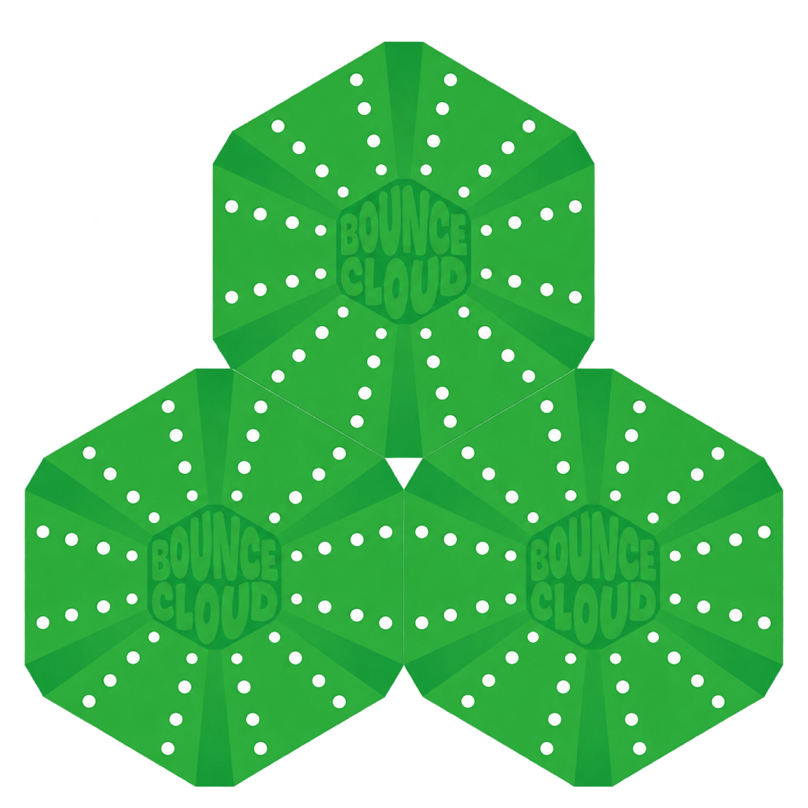 BounceCloud verde (set de 3) – Eurotramp