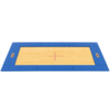 Eurotramp Ground Trampoline Grand Master OUTDOOR – lona naranja, protección verde claro