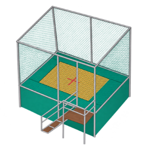 Eurotramp Trampoline Set “Stationary” – 1 zona de salto