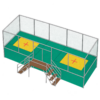 Eurotramp Trampoline Set “Stationary” – 2 zonas de salto