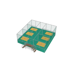Eurotramp Trampoline Set “Stationary” – 6 zonas de salto