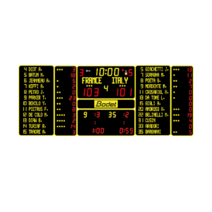 Bodet BT6730 ALPHA - Marcador interior con nombres de jugadores