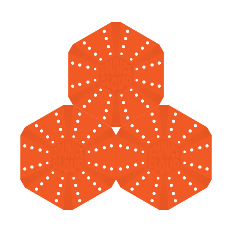 BounceCloud naranja (set de 3) - Eurotramp
