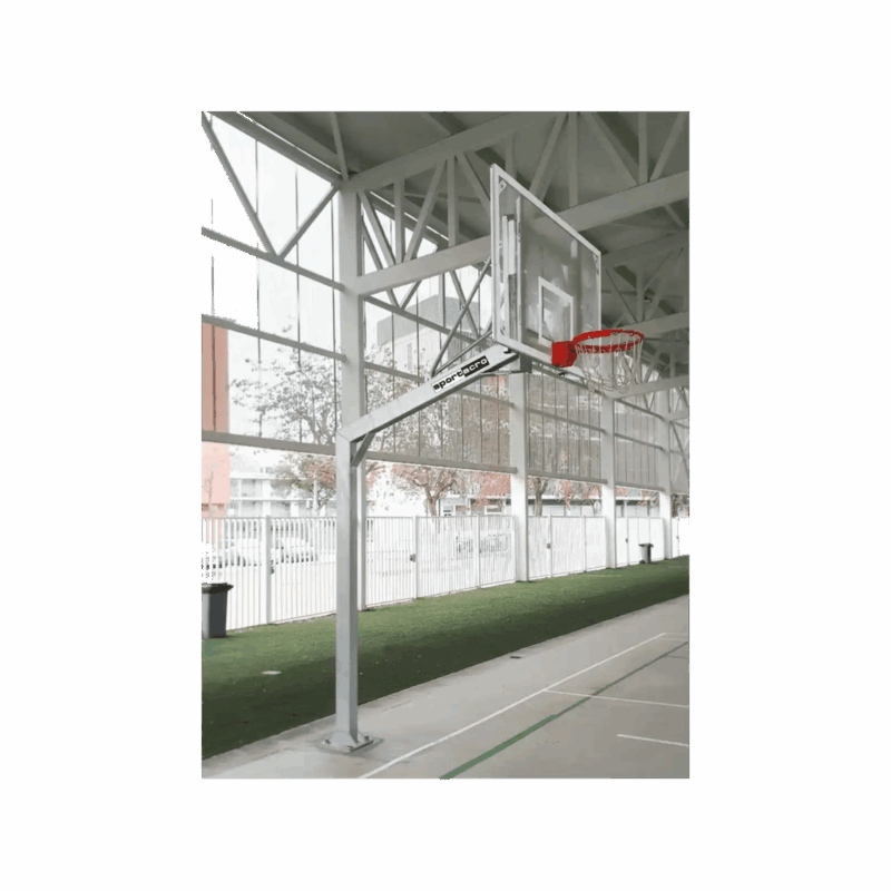 Canasta de baloncesto reglamentaria 100×150 fija tablero en metacrilato. anclaje desmontable - Sport Acro